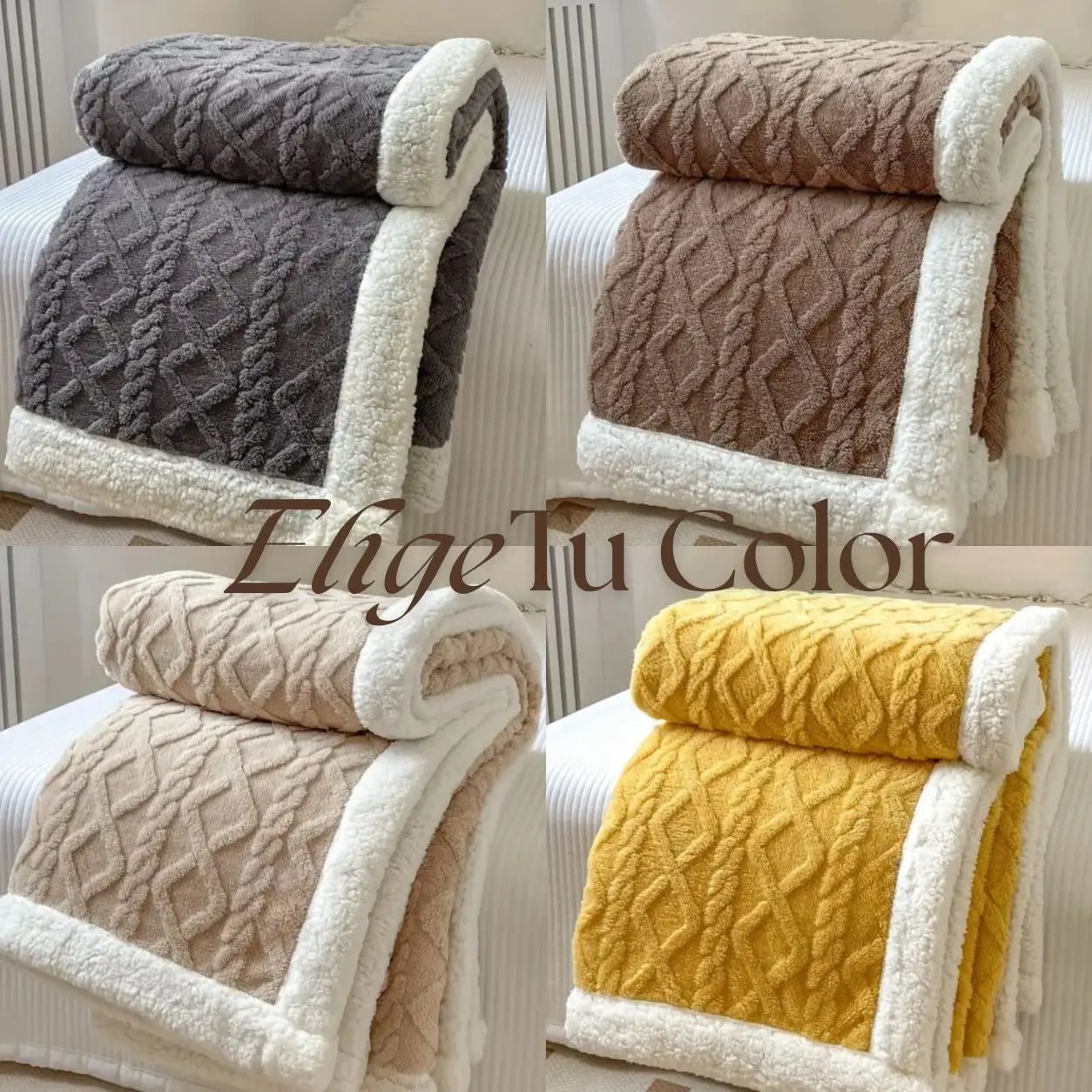Frazada Plush con Chiporro 2 Plazas – Máxima Calidez y Suavidad ✨🛏️