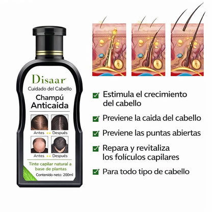 Shampoo Anticaida  Hair Care Disaar - Cabello Más Fuerte y Saludable 🧴