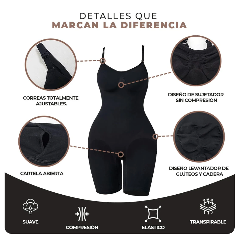 Faja Body Entero de Alta Compresión – Moldea tu figura al instante