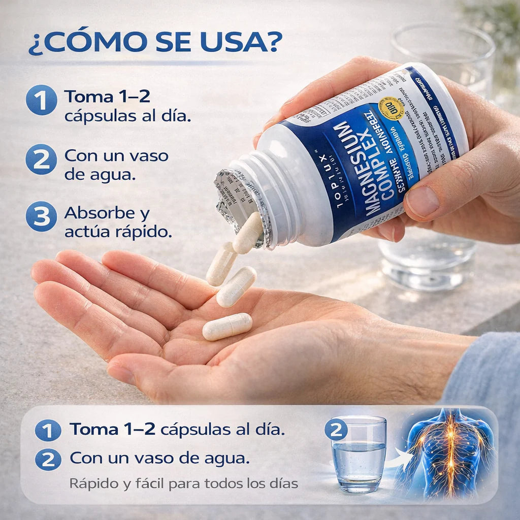 ⚡ Magnesio Complex 8 en 1  |  1000 Mg