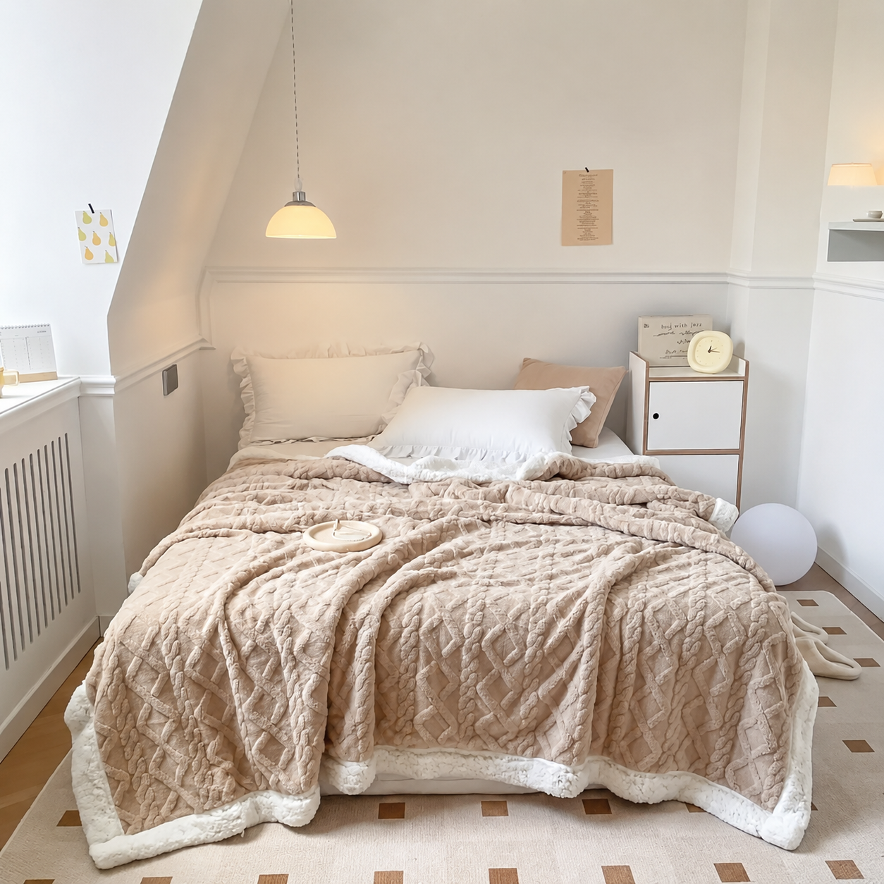 Frazada Plush con Chiporro 2 Plazas – Máxima Calidez y Suavidad ✨🛏️