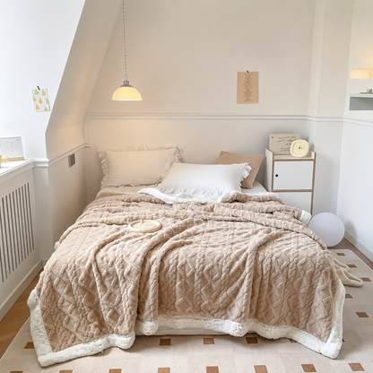 Frazada Plush con Chiporro 2 Plazas – Máxima Calidez y Suavidad ✨🛏️