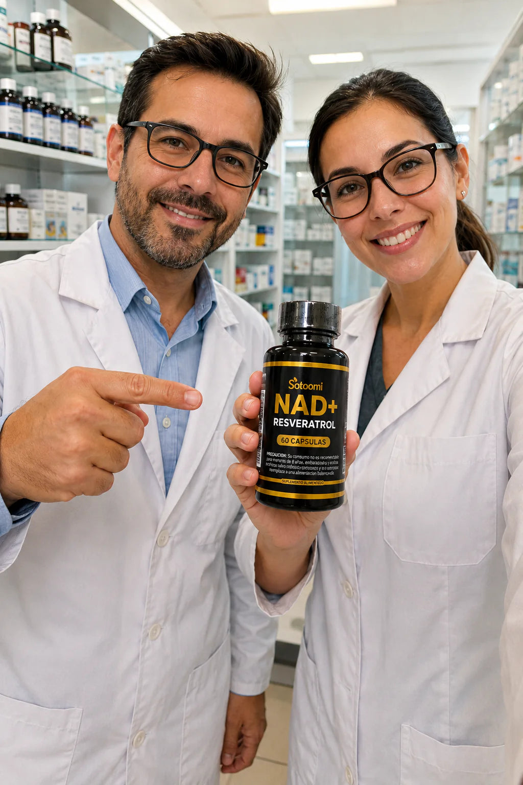 NAD+RESVERATROL | 60 Cápsulas – Energía y Juventud Celular ✨