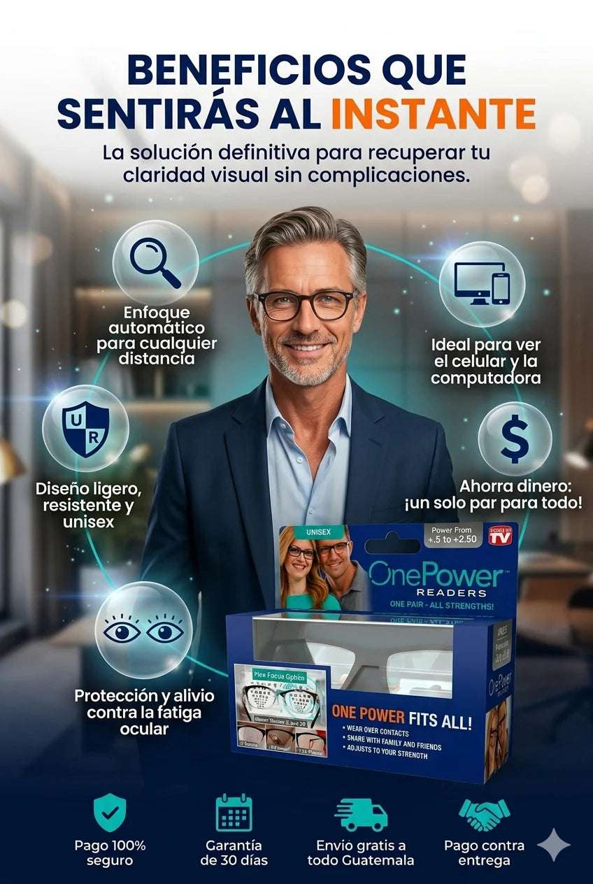 Lentes de Lectura One Power – Visión Perfecta en Todo Momento